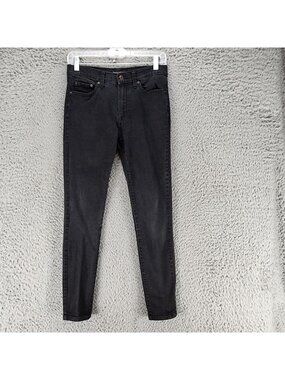 Banana Republic Jeans Womens 27/4 Black Mid Rise Skinny Fit *Read*